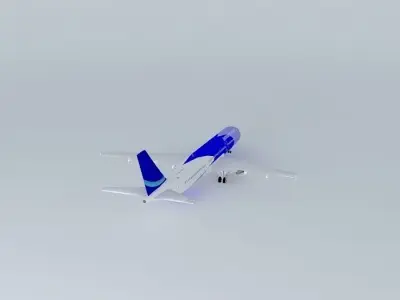 AirAtlanticOcean Airbus A321 with interior Free 3D model