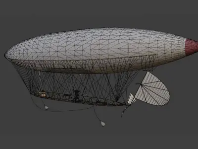 Santos Dumont Airship No6 3D model
