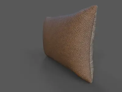Cushion furniture Low-poly 3D model 6
