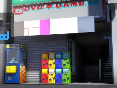 Japanese Commercial Building 0004 3D model