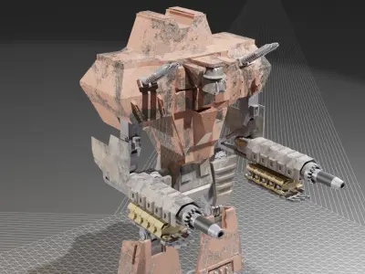 Fallen Titan 3D model