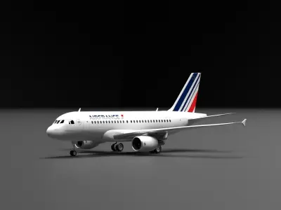 Airbus A318 AirFrance Livery  3D model
