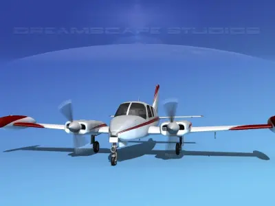 Cessna 310 V10 3D model