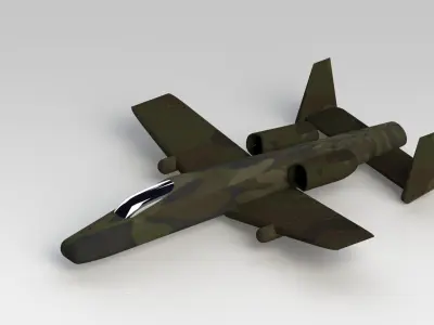 A-10 Thuderbolt II  Free 3D model