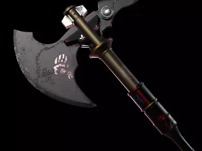 Axe Stylized Game Ready Model Free 3D model