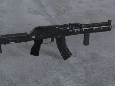 AK-105 rifle 3D model