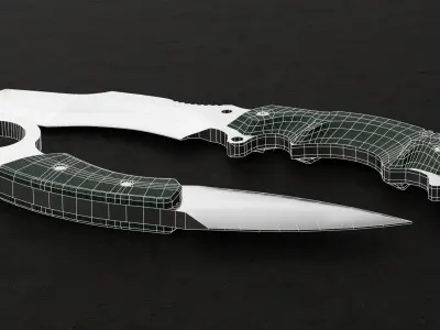 Tactical Blades Pack - Karambit and Combat Knife Free low-poly 3D model