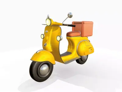 3D Scooter 3D model