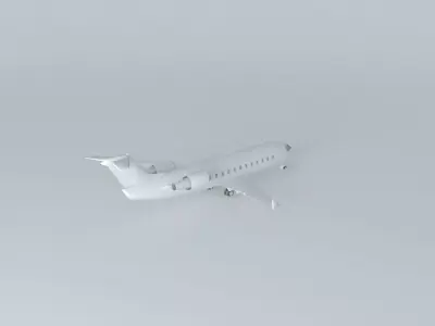 Airplane in Guarulhos Airport 3D model