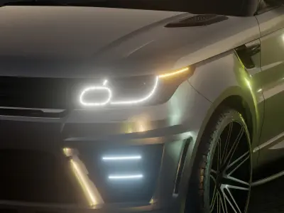 2016 Custom Land Rover Range Rover Sport Free 3D model