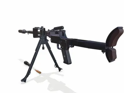 Granatbuchse GRB 39 Anti tank Rifle Low-poly PBR Low-poly 3D model