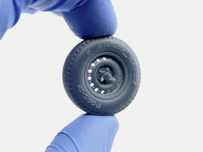 15x8 Dunlop D Type Wheel Dunlop CR65 Tire 3D print model