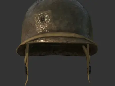 Helmet Military WW2 Soldier Army Low-poly 3D model