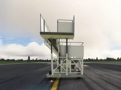 AVIRamp airport boarding ramp Low-poly 3D model