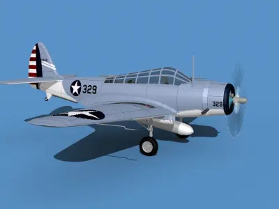 Douglas TBD-1 Devestator V13 3D model