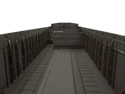 LCVP Landing Craft Low-poly 3D model