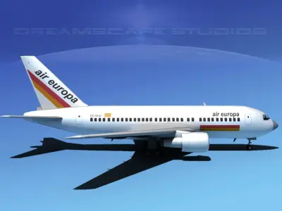 Boeing 767-200ER Air Europa 3D model