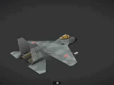 Spacecraft Jet aircraft plane 3dmodel 16 3D model