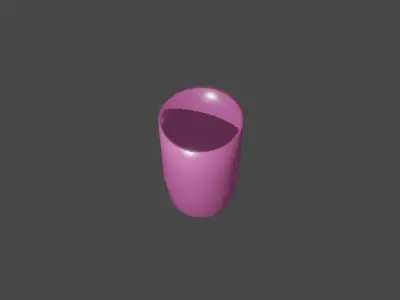 Plastic cups Free low-poly 3D model