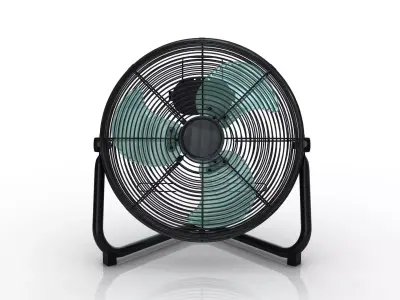 Heavy Duty Floor Fan 3D model