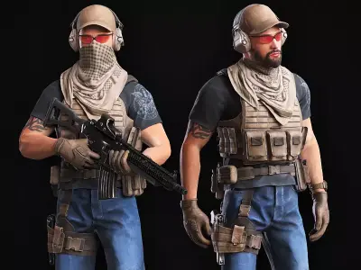 Spec Ops Soldier Free low-poly 3D model