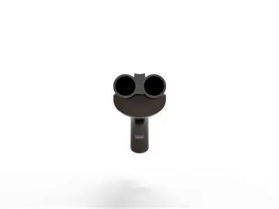 Double Barreled Remington Shotgun 3D model