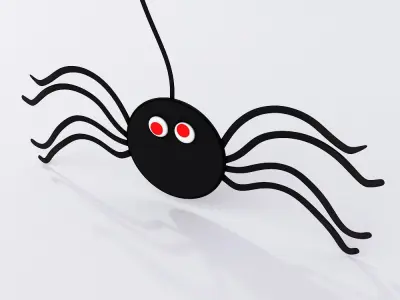 Hanging spider decoration 3d model 3D model