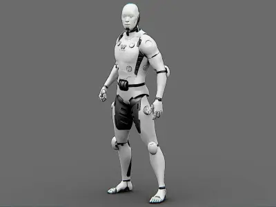 META HUMAN BOT-B Rigged for Unreal Engine - Unity - MIXAMO  3D model