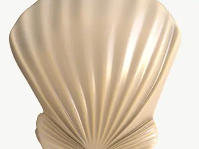 Pearl in Shell 4K 3D model