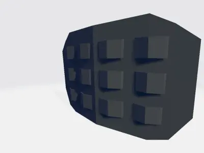 Military Velcro Plexus Top Low-poly 3D model