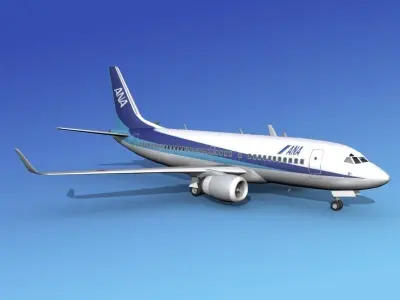 Boeing 737-700ER All Nippon Airways 3D model