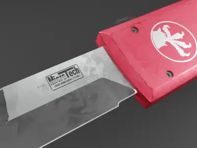 Knife MICROTECH ULTRATECH Low-poly 3D model