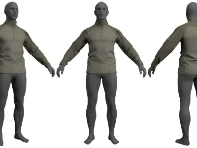 UF PRO Striker XT Gen3 Combat Shirt - Marvelous Designer 3D model