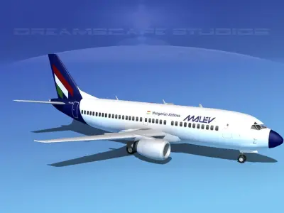 Boeing 737-300 Malev 3D model