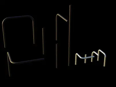 Simple Pipes Pack Free 3D model