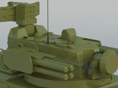 2K22 Tunguska SA 19 Grison Free low-poly 3D model