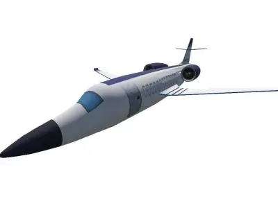 Private Plane Low Poly Low-poly 3D model