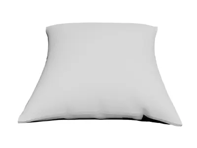 Pillow White cotton Free 3D model
