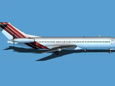 Boeing 7X7-2 Jet Fan V203 3D model