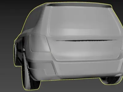 mercedes gl 350 Low-poly 3D model