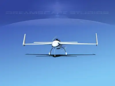 Rutan Long-EZ V09 3D model