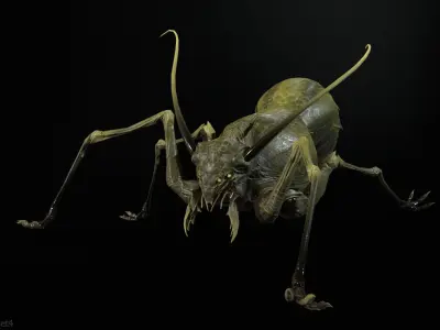 Cockroach1 Low-poly 3D model