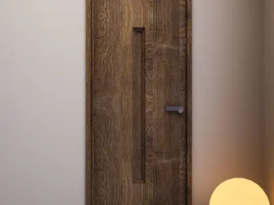 Door 2 wooden 3D model