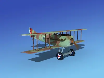 SPAD VII 3D model