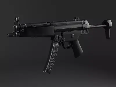 MP5A5 gun 3D model