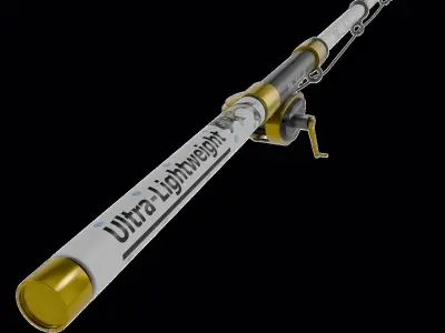 Fishing Rod Low-poly 3D model