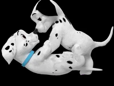 Jewel and Fidget Dalmatian Models Free 3D model