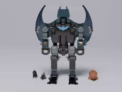 Batman Low-poly 3D model