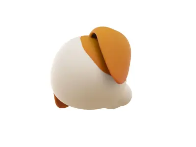 Prop172 Beagle Dog Head 3D model