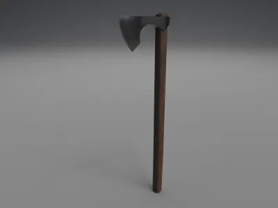 Viking-Axe LowPoly axe Free low-poly 3D model